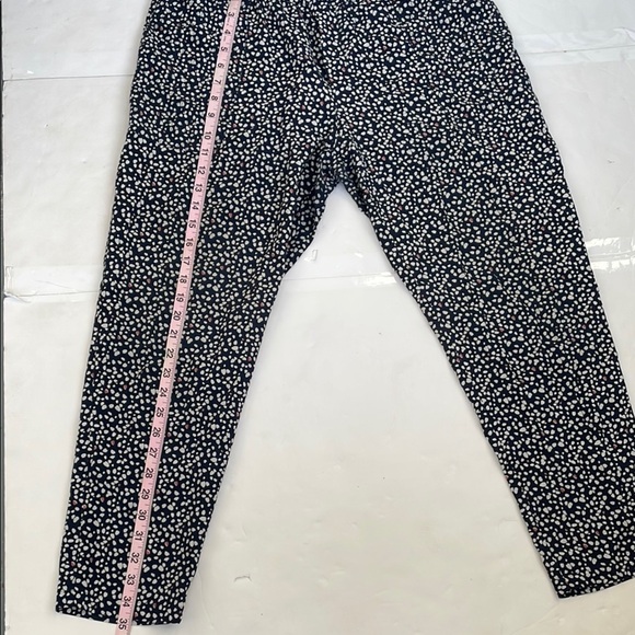 Club Monaco Blue and Cream Silk Pants Size 4 - Picture 6 of 9